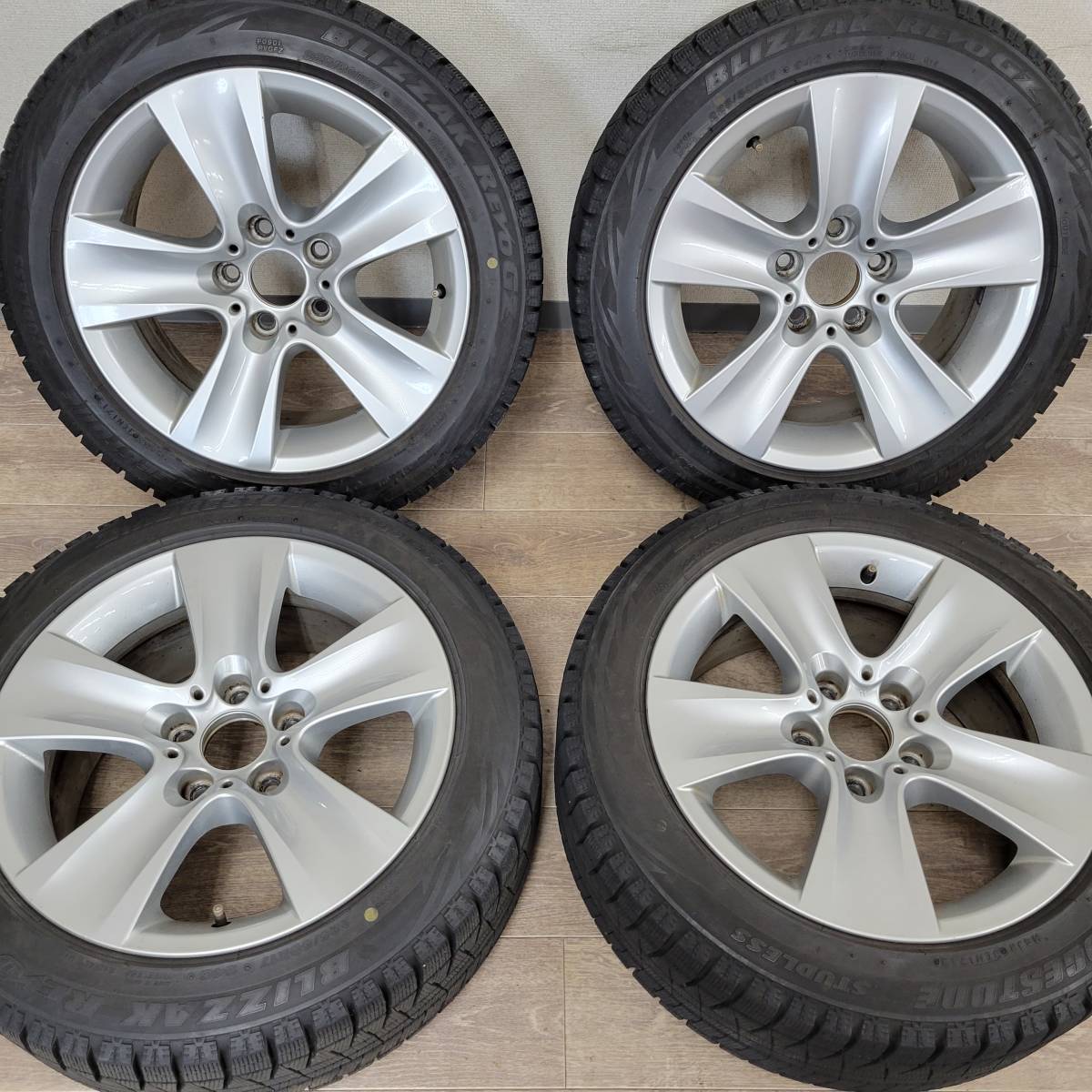 札幌発 BMW 5シリーズ 純正アルミホイール タイヤ 7-8分山 4本 札幌発 BMW 5シリーズ 純正アルミホイール タイヤ 7-8分山 4本
