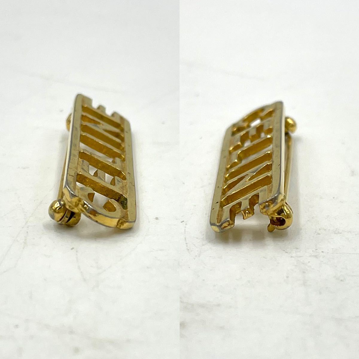 CELINE セリーヌ ブローチ ロゴ ゴールド アクセサリー VINTAGE