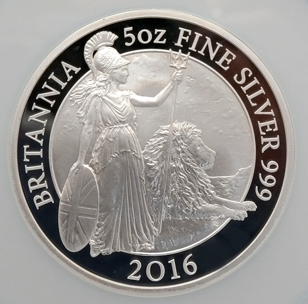美術品・アンティーク・コレクション 2016年 イギリス ブリタニア銀貨