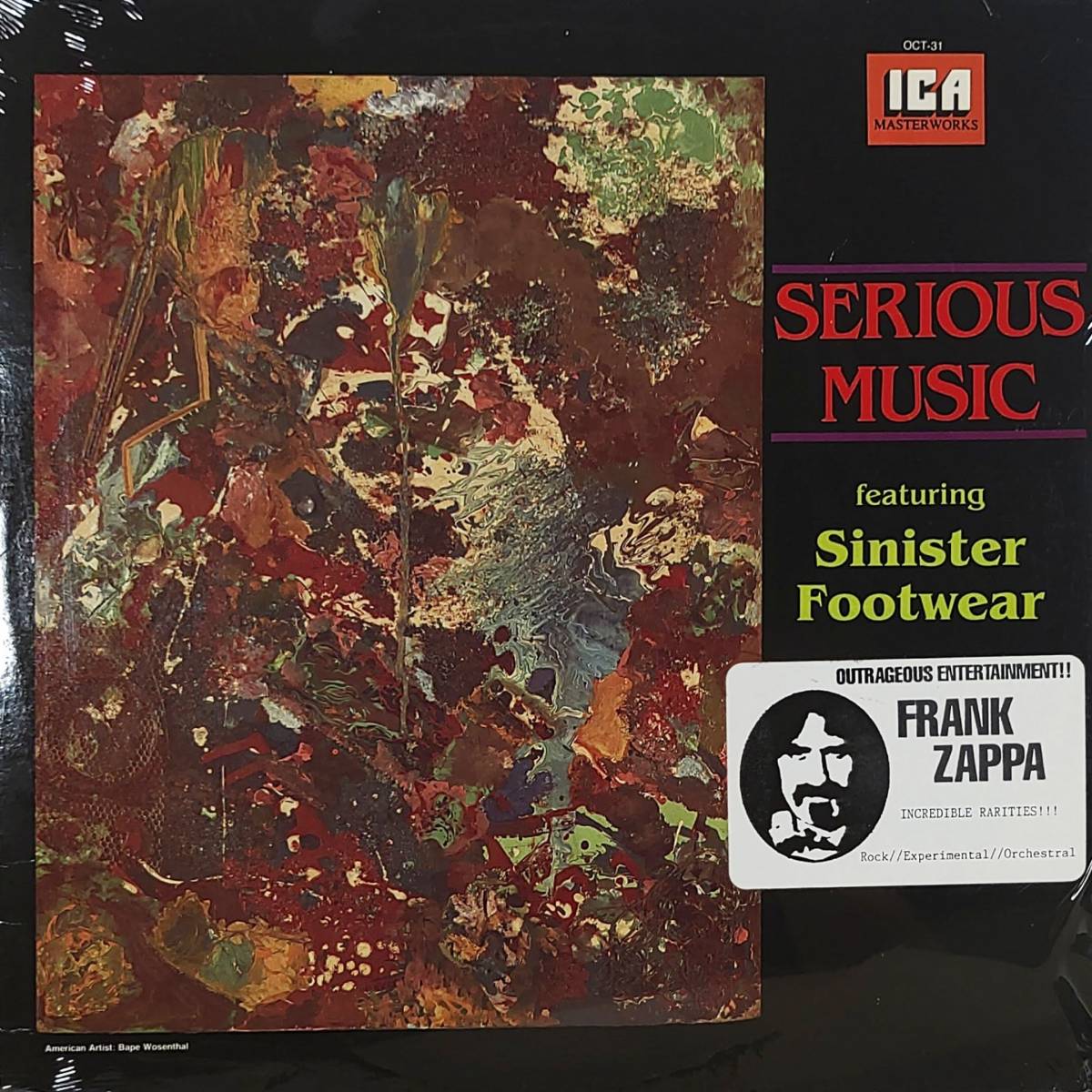 SALE，最新作 FRANK ZAPPA フランク ザッパ / SERIOUS MUSIC ICA Masterworks OCT-31(Frank Zappa)｜売買されたオークション情報、yahooの商品情報をアーカイブ公開 - オークファン F