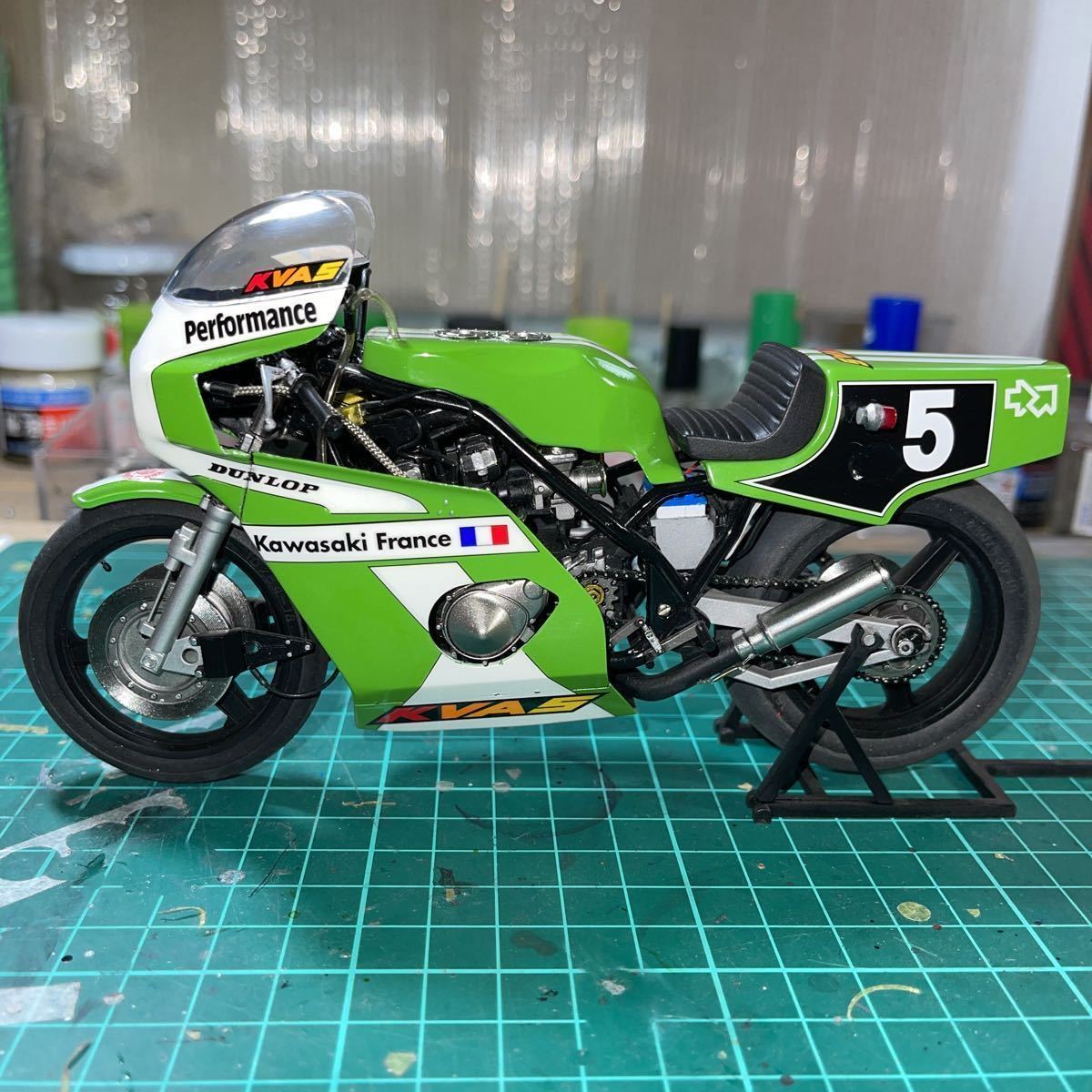 タミヤ 1⁄12KAWASAKI KR1000F 耐久レーサー 完成品 ジャンク