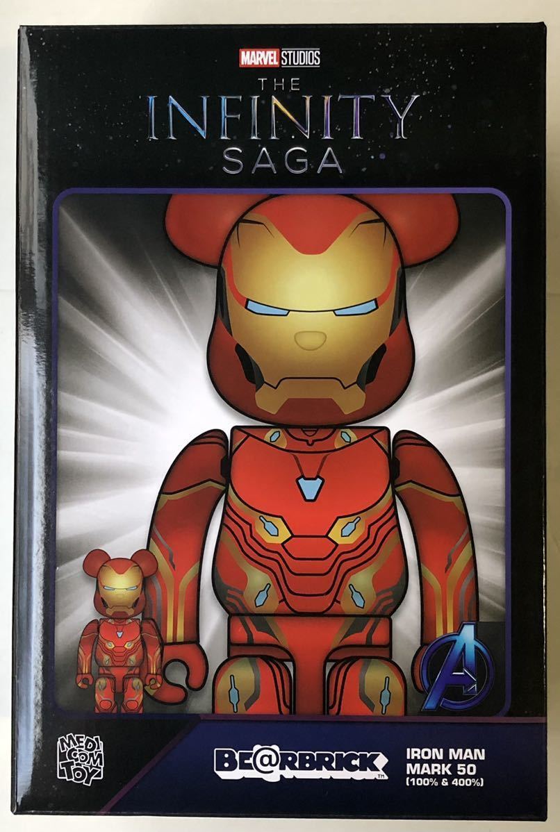 激安大特価，爆買い ベアブリック 100% 400% IRON MAN MARK 50 MARVEL アイアンマン メディコムトイ BE@RBRICK MEDICOM TOY EXHIBITION '22(キューブリック、ベアブリック)｜売買されたオークション情報、yahooの商品情報をアーカ キューブリック、ベアブリック