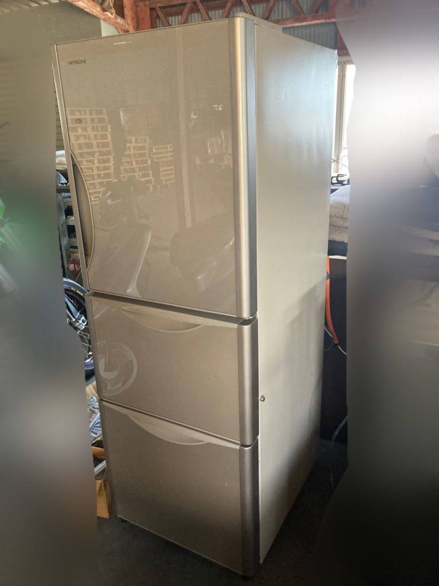 自動製氷】日立 3ドア冷蔵庫 265L R-S270DMV 真空チルド スリム 自動