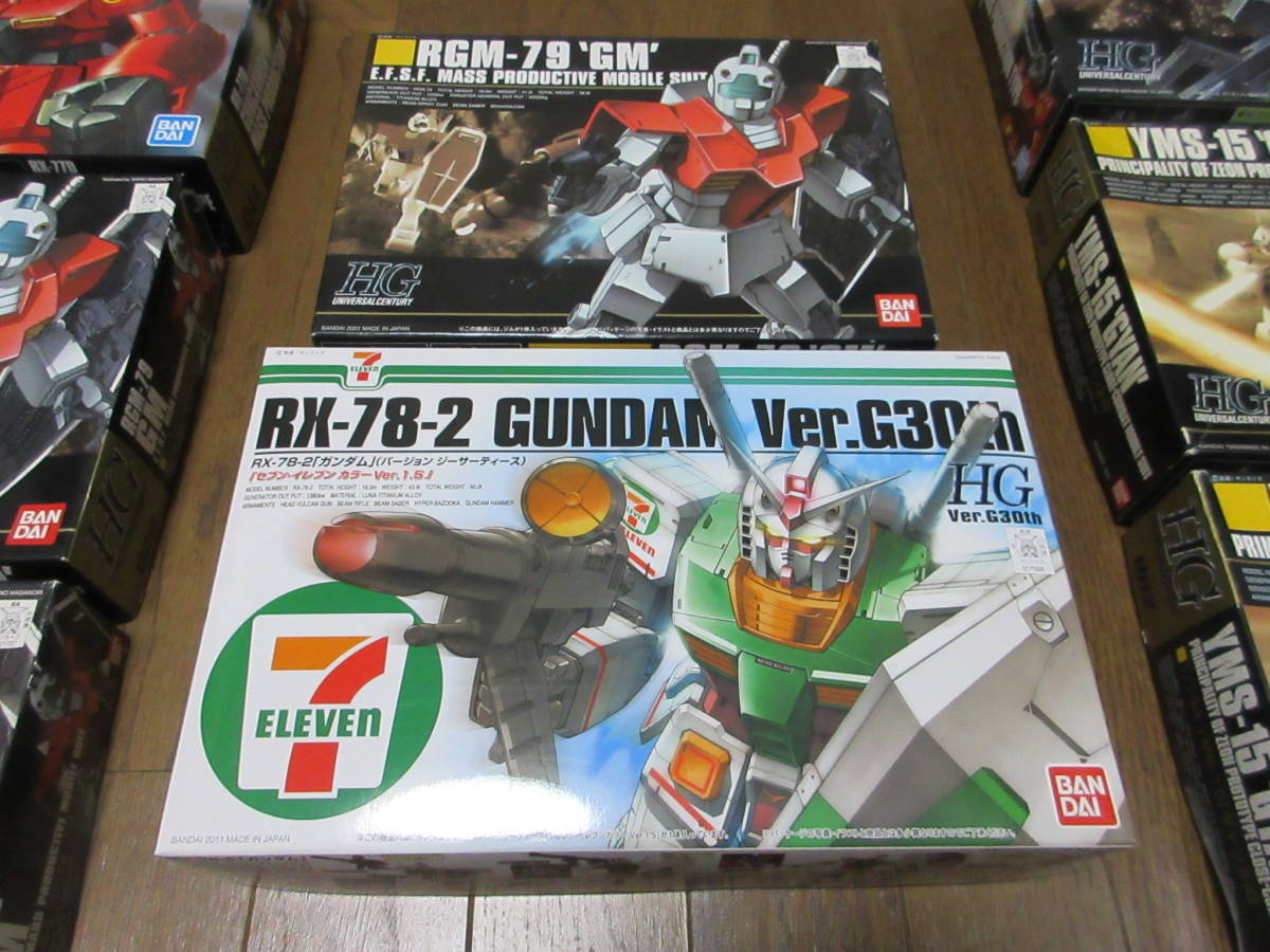 人気，人気SALE ガンプラ 1/144 HGUC ジム と ガンダム セブンイレブン カラー ／ ／ 未組立 ガンダム G30 限定 MSV(機動戦士ガンダム)｜売買されたオークション情報、yahooの商品情報をアーカイブ公開 - オークフ 機動戦士ガンダム
