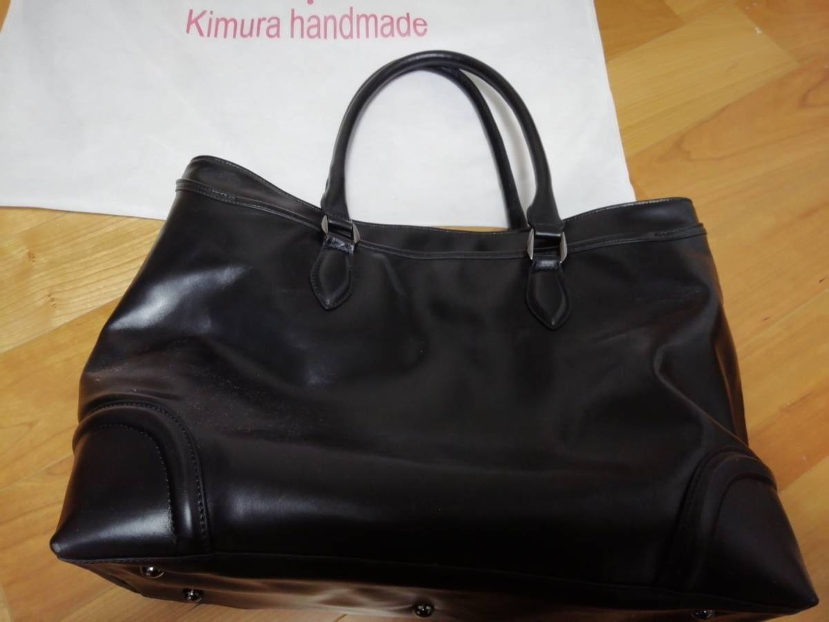 新品未使用*本革トートバッグ*KIMURA HANDMADE*黒*ビジネス*カジュアル 