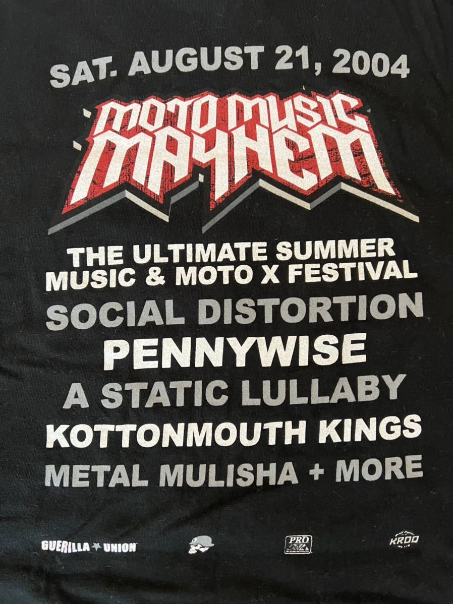  Moto music mayhem L ブラック social distortion pennywise kottonmouth kings metal mulisha ペニーワイズ ソーシャルディストーション(Tシャツ)｜売買されたオークション情報、yahooの商品情報をアーカイブ公開 - Tシャツ