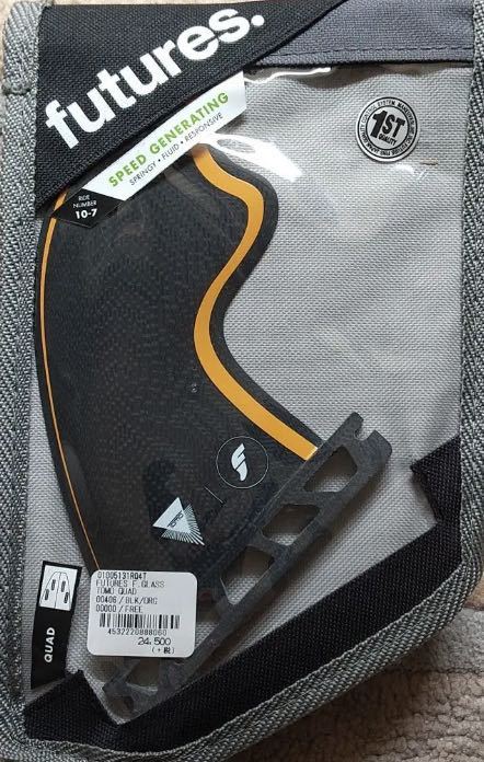 新品 Futures フューチャー フィン FIBER GLASS TOMO QUAD ファイバー