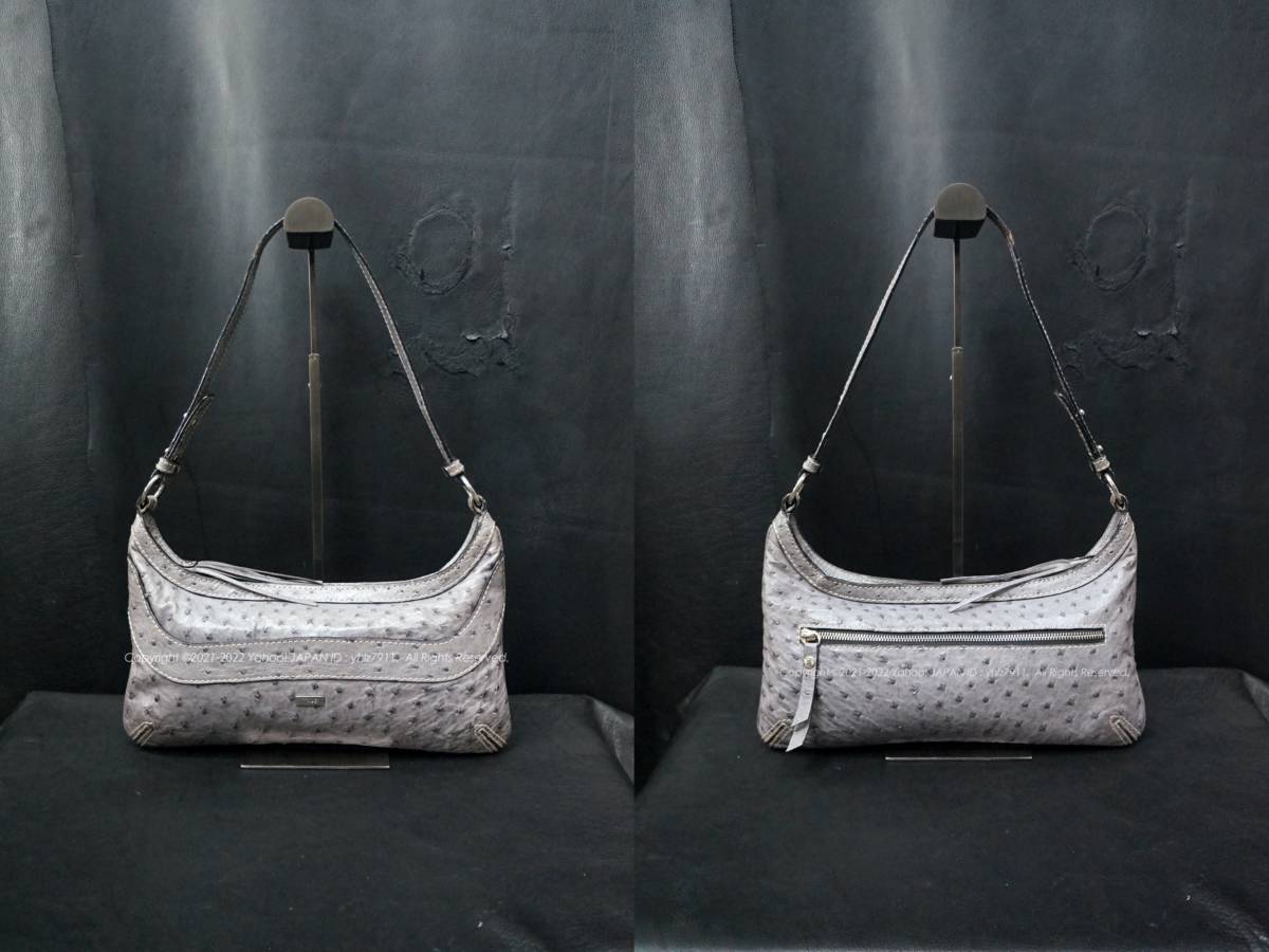 TOUS オーストリッチ 2wayショルダーバッグ／ポーチ ハンドバッグ  