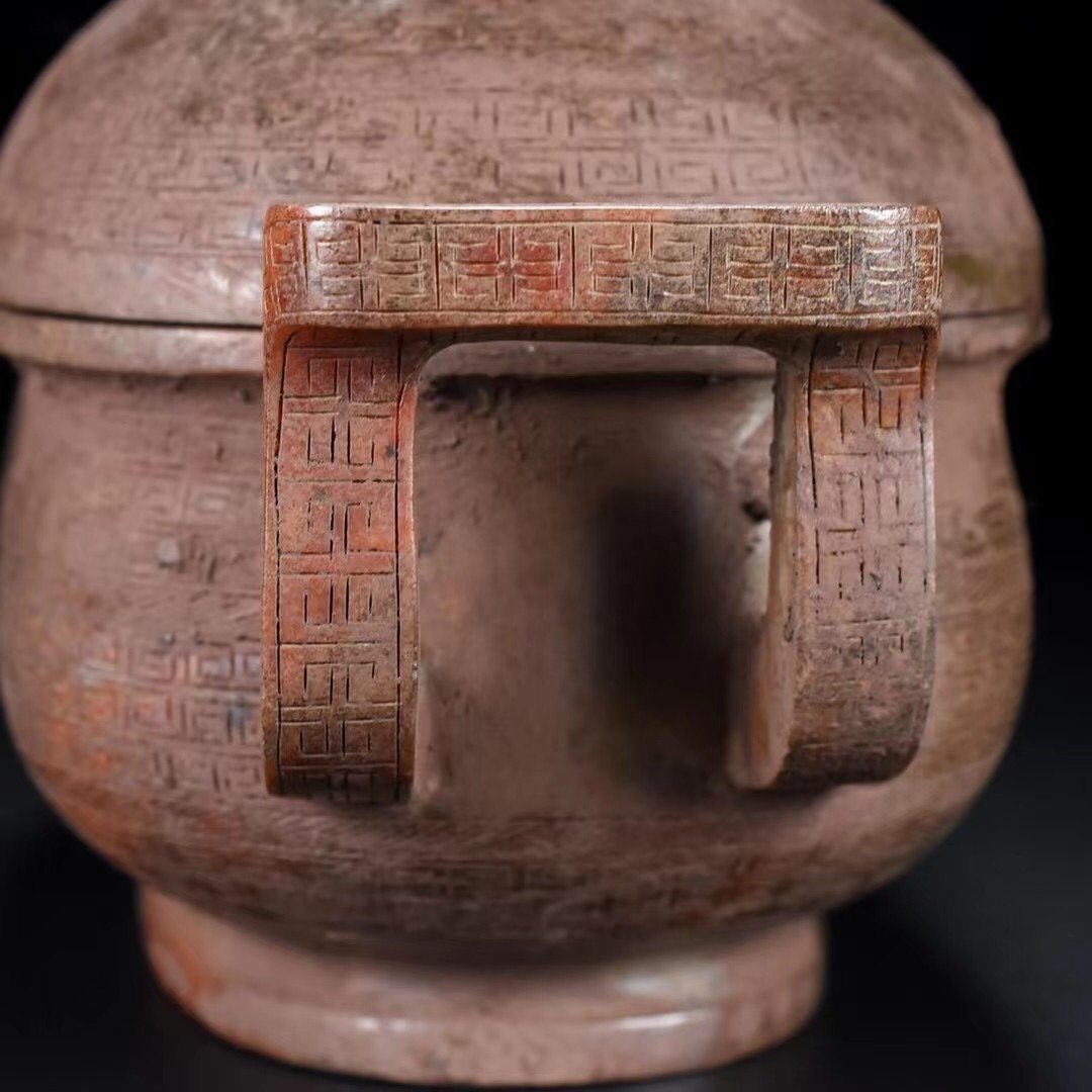 漢時代 和田玉 駱駝置物 彫り件 時代物 中国古美術 骨董品本玉