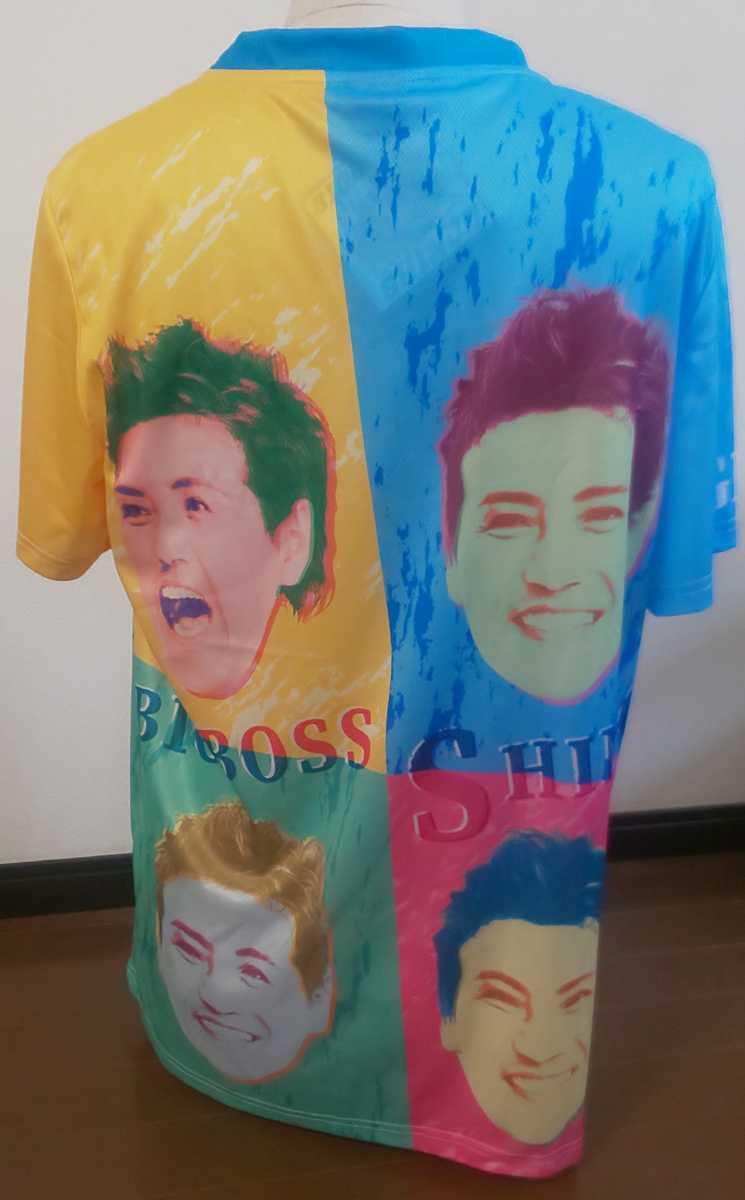 タグ付き未使用品 新庄剛志 BigBoss 半袖Tシャツ 非売品 カラフル 顔