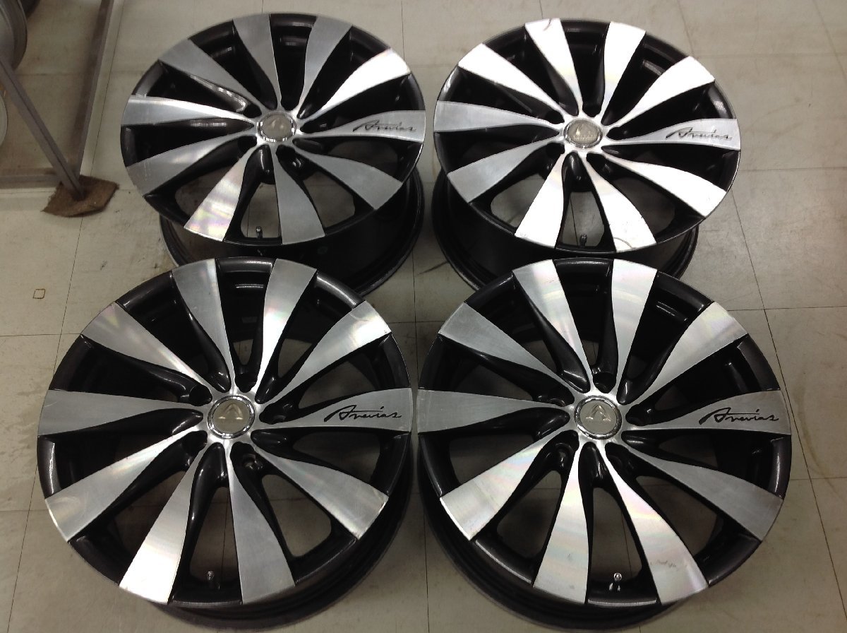 ▲大人気商品入荷！ANEVIAS 18インチ × 8J +38 5H/114.3 ブラックポリッシュ アルファード・ヴェルファイア 札幌発中央区店頭引き取りOK▲