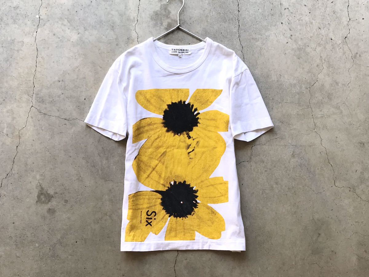 AD2013 TRADING MUSEUM COMME des GARCONS フラワープリント Tシャツ M 