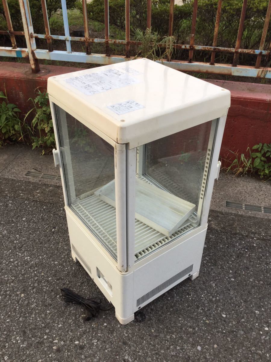 SANDEN サンデン 卓上 4面 冷蔵ショーケース ドリンクケース 54L 100v 