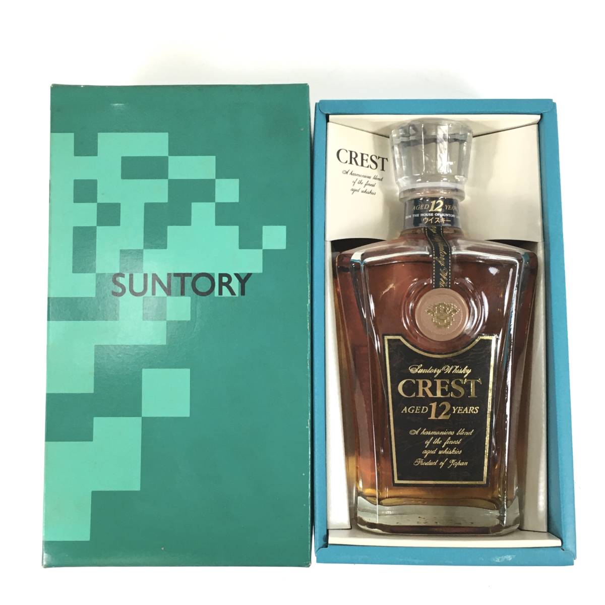 古酒新品未開封 SUNTORY CREST 12年デキャンター 700ml ▽【未開栓】SUNTORY サントリー CREST クレスト 12年 デキャンター