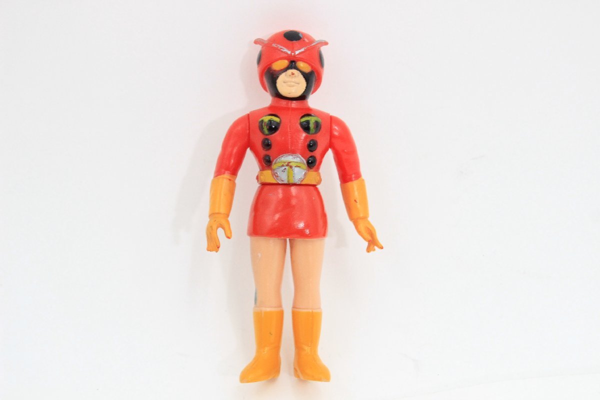 電波人間タックル　ソフビ　ポピー　当時物 当時物】 ポピー ◇ 電波人間タックル ソフビ 仮面ライダー