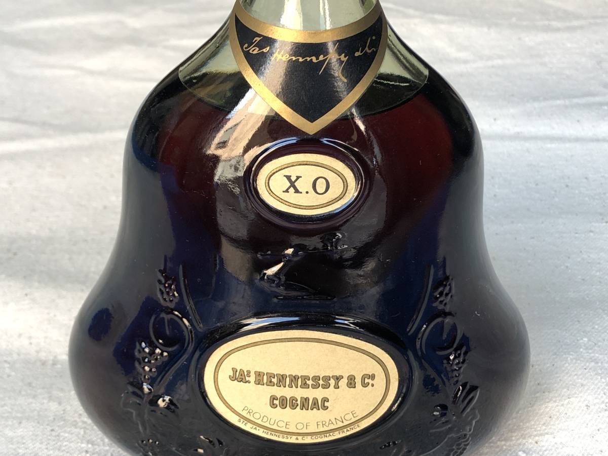Jas.Hennessy ジャズ ヘネシーXO 金キャップ 旧ラベル グリーンボトル 