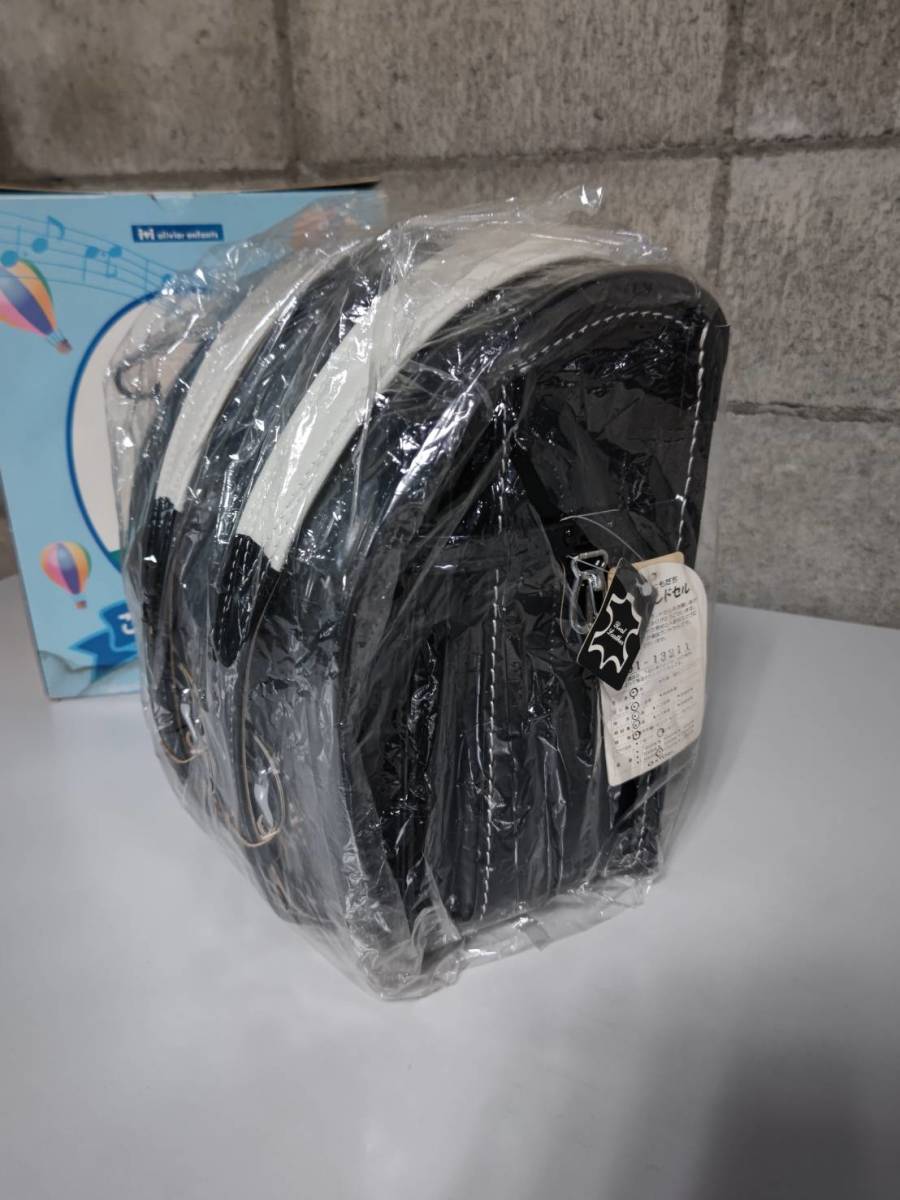 新作入荷，新作 新品未使用 ランドセル Made In Japan 重要部分手縫 社団法人日本鞄協会 皮革種類 牛革 デッドストック 黒色 男女兼用 小学1年生 入学