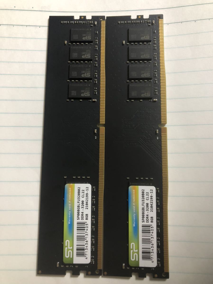 最新作，新品 SP DDR4 3200 8GB 2枚 16GB PC4(その他)｜売買されたオークション情報、yahooの商品情報をアーカイブ公開 - オークファン DIMM