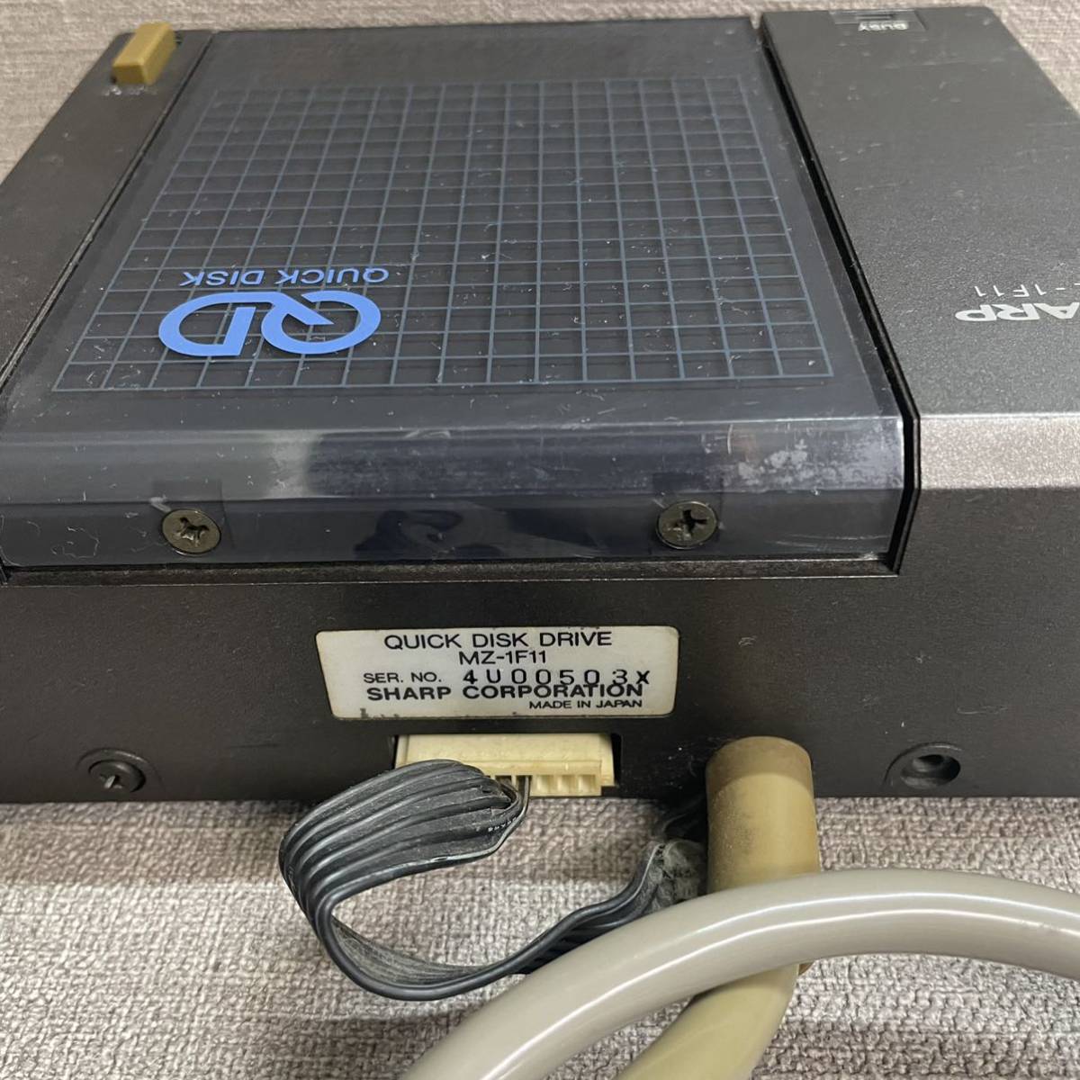 4）SHARP MZ-700用 クイックディスクドライブ MZ-1F11 QUICK DISK