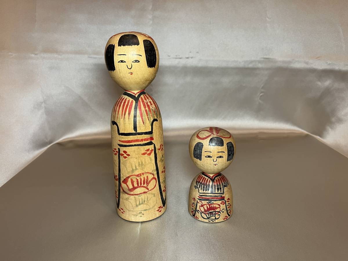 小椋久太郎 木地山系こけし 3本セット □伝統こけし03 小椋久太郎 66.5