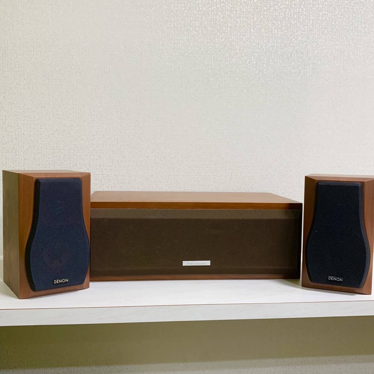 IK-17091/17092 スピーカー2点セット DENON SC-A33 高さ24cm幅14.8cm奥行11.7cm/PIONEER パイオニア S-A5C 幅42cm 高さ15cm 奥行24cm