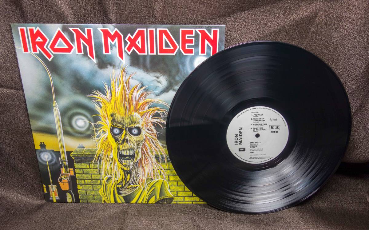 IRON MAIDEN アイアン・メイデン W/L PROMO LP IRON MAIDEN (no obi