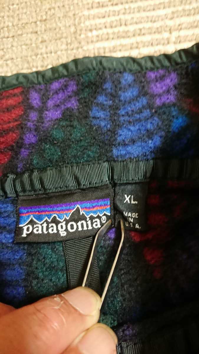 Patagonia パタゴニア プルオーバー XLサイズ USA製 リーフ 総柄 