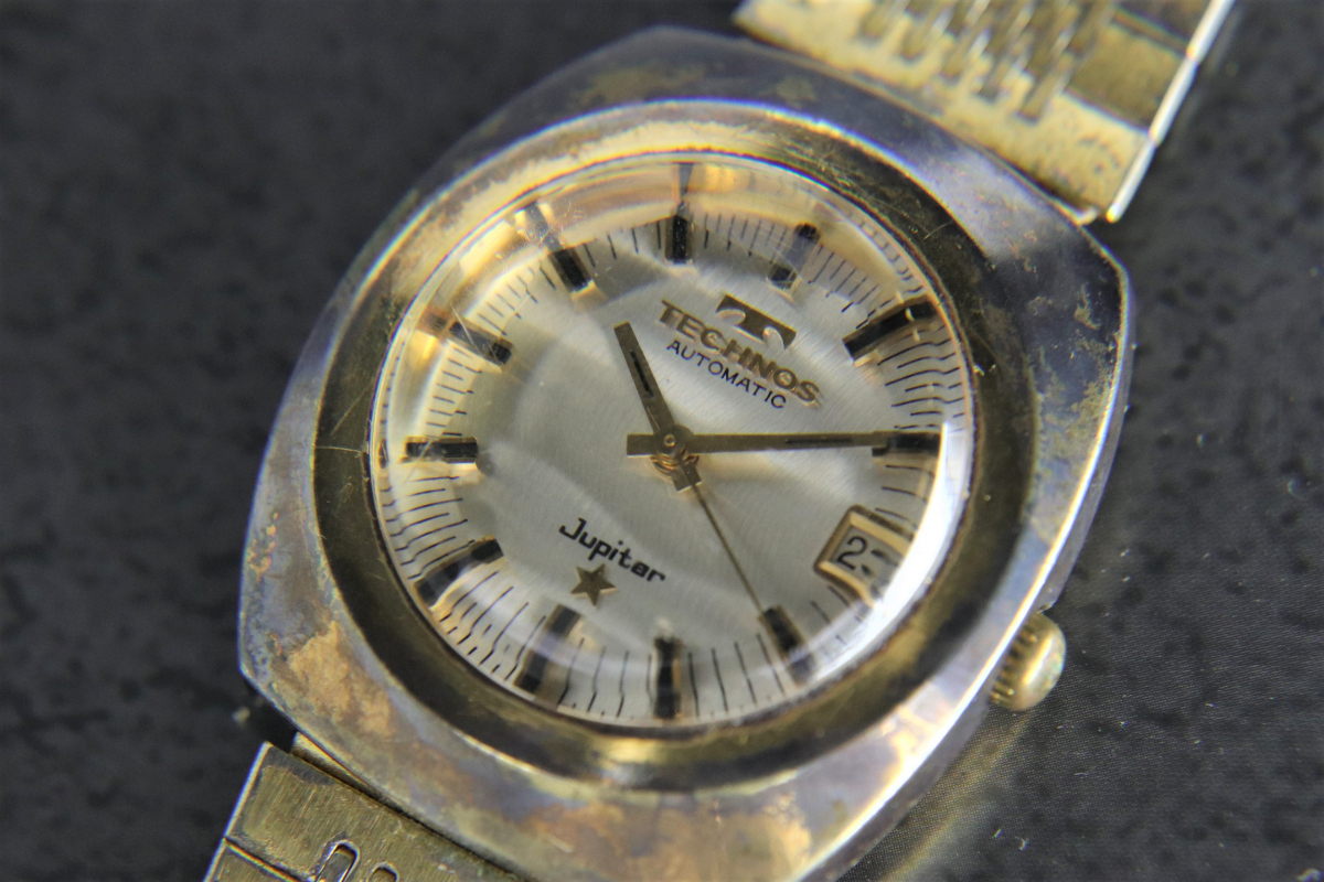 稼働品】 TECHNOS Jupiter T4B1009 テクノス ジュピター メンズ 腕時計 