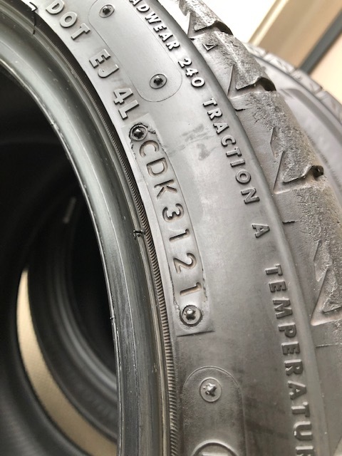 ブリヂストン POTENZA S007A 205/45R17 88Y XL サマータイヤ 4本中古 