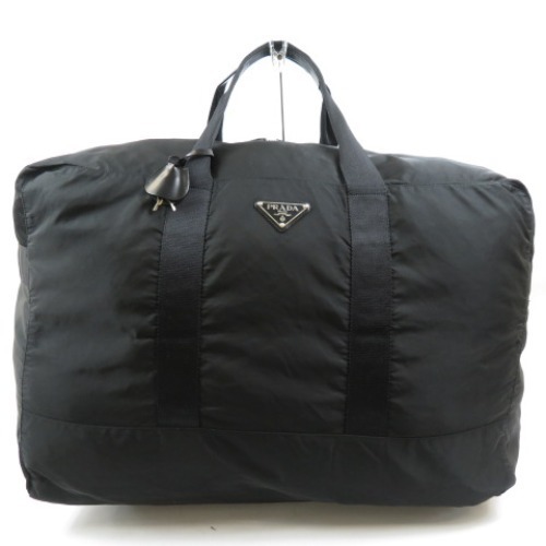 赤字超特価，品質保証 57618 1円スタート PRADA プラダ 外極 ロゴ 旅行 トラベル メンズ ボストンバッグ ナイロン レザー ブラック レディース(その他)｜売買されたオークション情報、yahooの商品情報をアーカイブ公開 かばん、バッグ