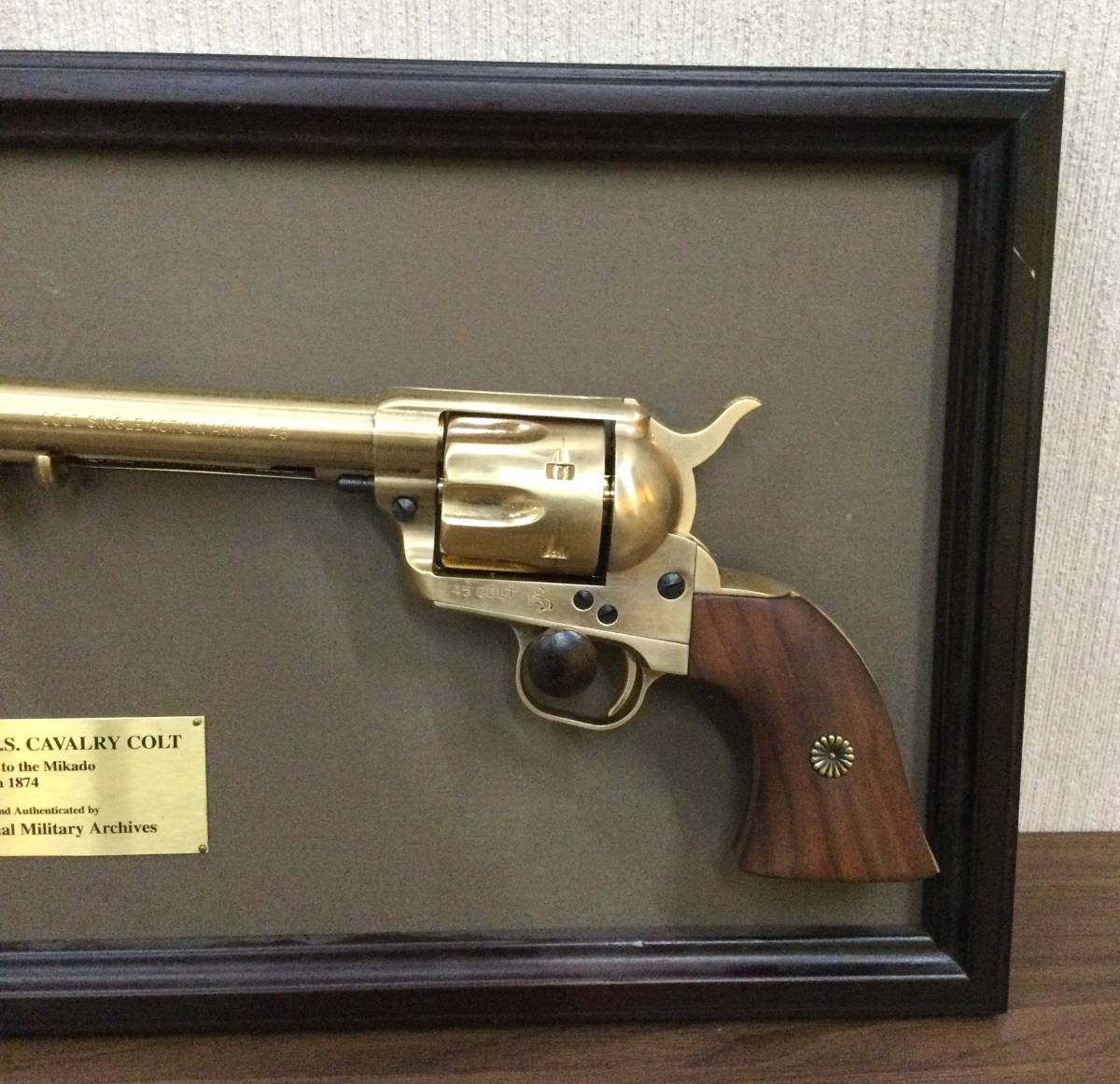 モデルガン【 明治天皇のピストル 】SMG適合金属モデルガン 45コルト
