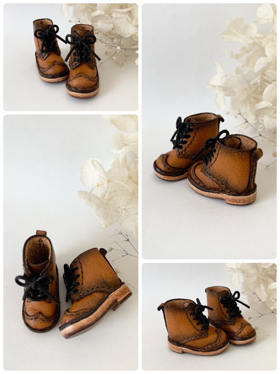 オビツ11＊ミディブライス＊ハンドメイド キャメル ヴィンテージ風