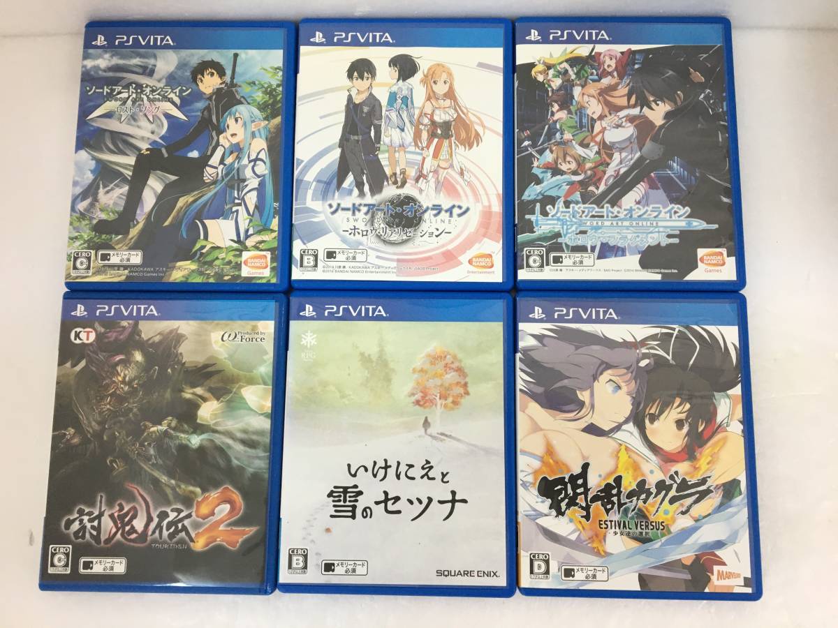 ◎【PS VITAソフト 6本まとめ 動作確認済み】SAO-ロストソング-(他2作 