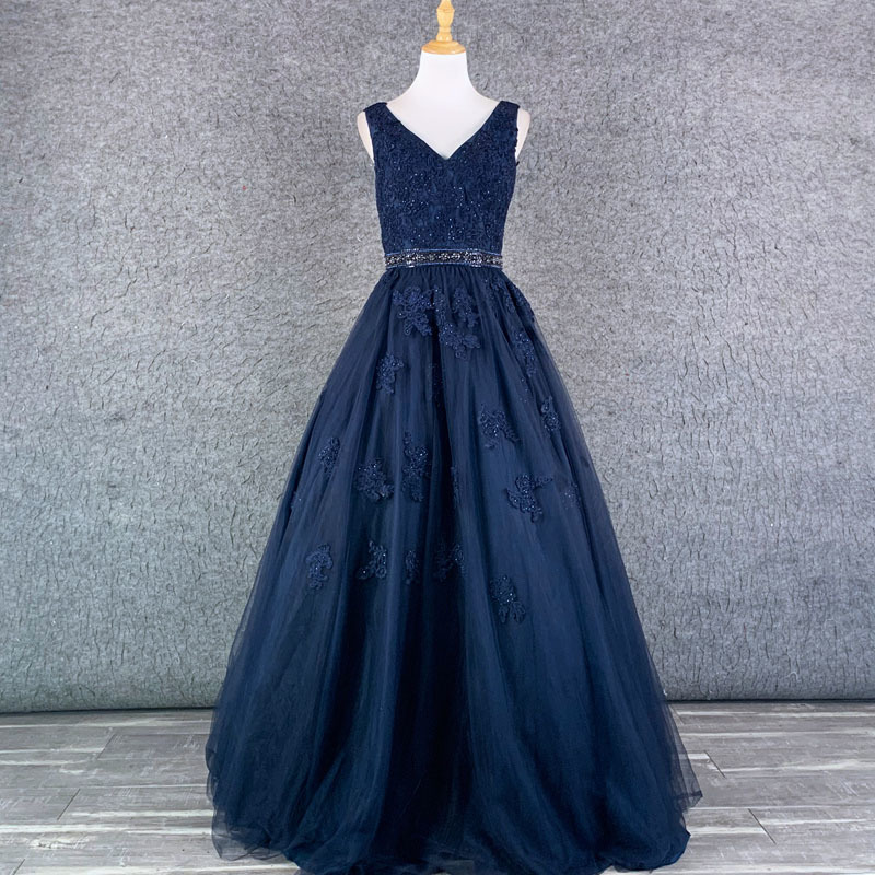 【セール新品】発送会 演奏会 結婚式 パーティー ステージ 撮影 ロング ドレス YOU08122紺 発表会 ステージ 結婚式 YJF160 ドレス白XS~3XL選択 ブライダルファンシー&frasl;高級&frasl;厚手◇発表会&frasl;演奏会&frasl;司会&frasl;パーティ&frasl;舞台