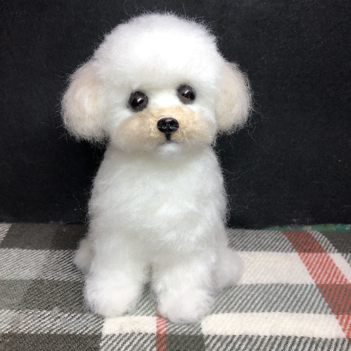☆leo&miku☆ 羊毛フェルト 犬 トイプードル いぬ マルプー 毛糸 