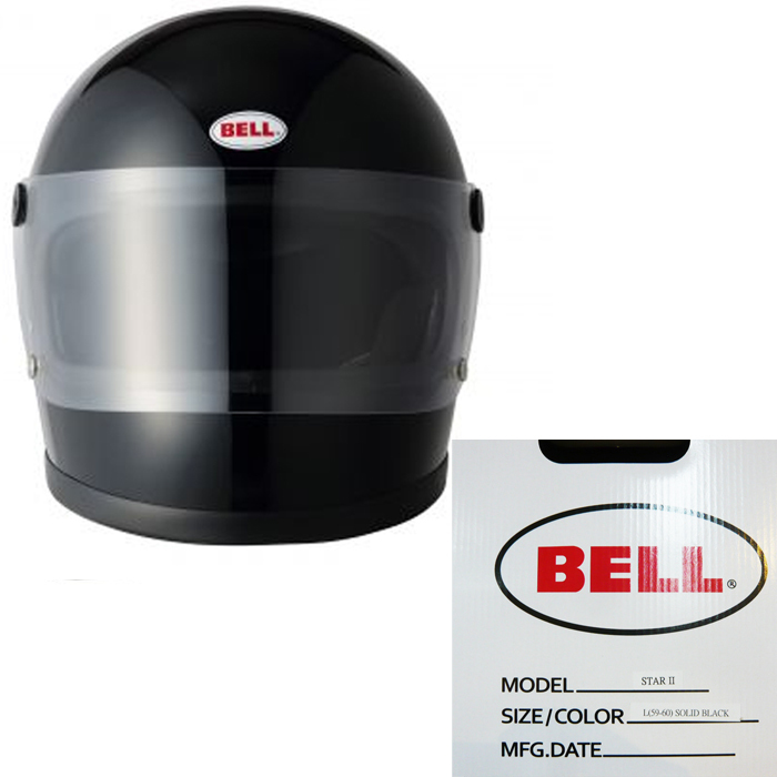 BELL STARⅡ復刻版 さみし ブラック Lサイズ ベル スター2 STAR2