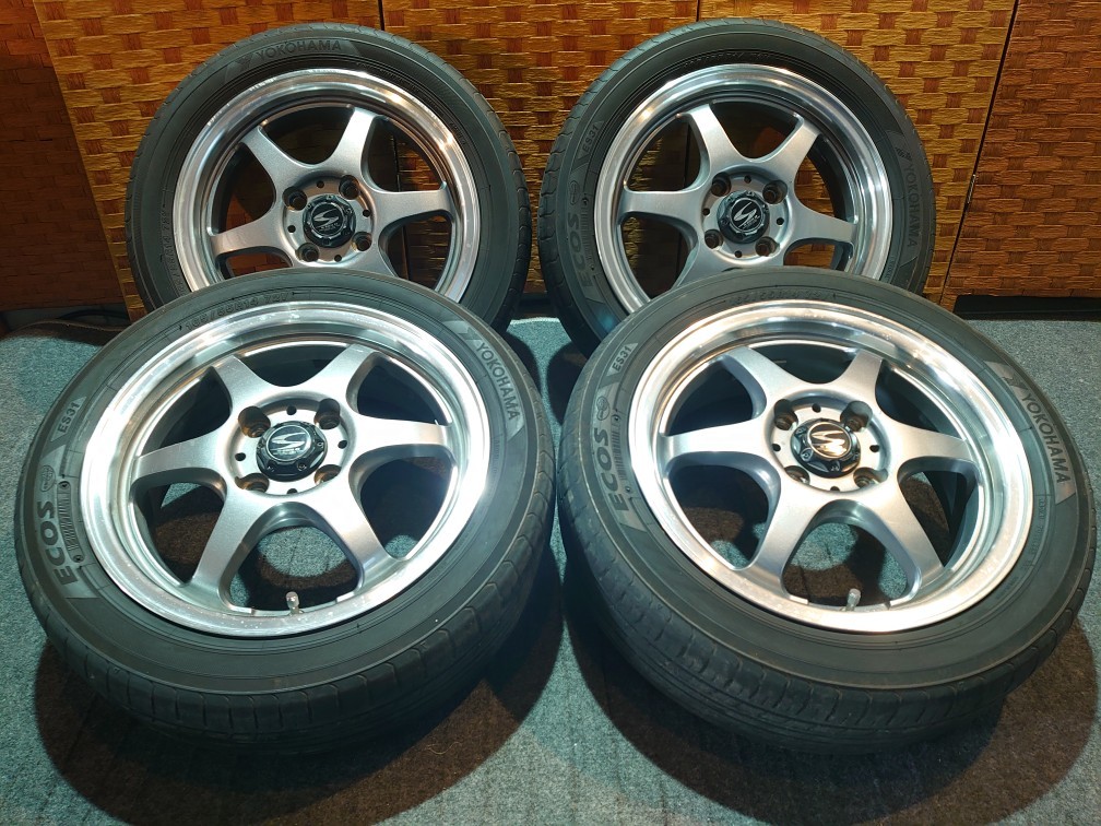 静岡発☆FUTEX S-HOLD エスホールド アルミホイール 14×5j ET42 PCD100