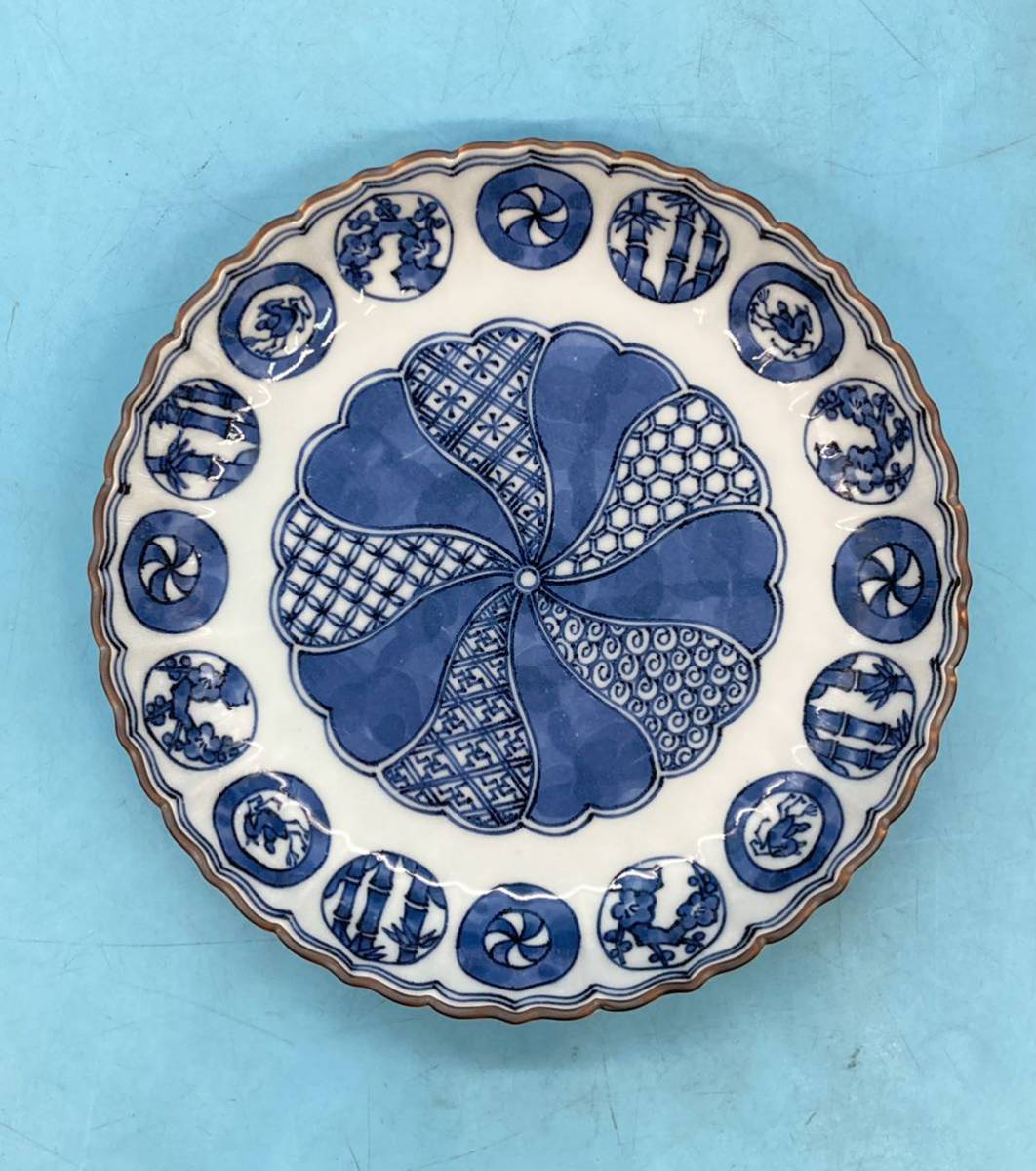 たち吉 捻祥瑞 大きめ中皿 5枚 未使用 箱あり