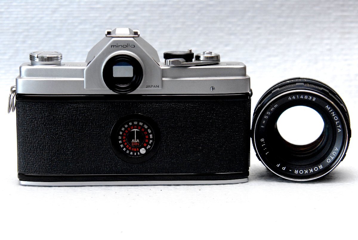 MINOLTA ミノルタ 昔の高級一眼レフカメラ SR-1ボディ + 純正55mm