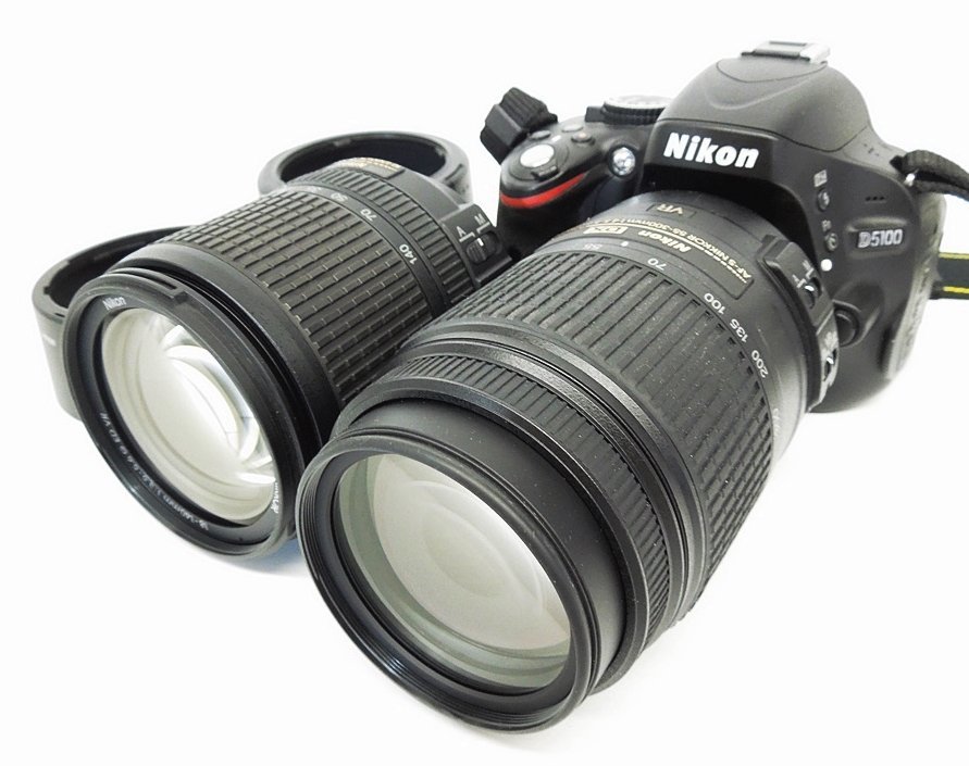 【超激得，正規品】 10 06-510393-09 Y B ニコン Nikon D5100 デジタル カメラ 一眼レフ レンズ DX NIKKOR 18-140mm 1:3.5-5.6 55-300mm 1:4.5-5.6 名06(ニコン)｜売買されたオークション情報、yahooの商品情報をアーカイブ公開 - オークフ ニコン