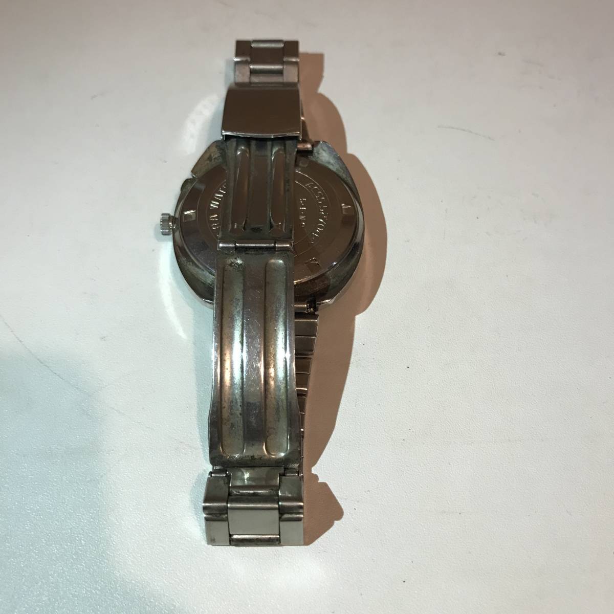 メンズ 【稼働】CITIZEN メンズ 腕時計 CQ 純正ブレス コンビカラー 
