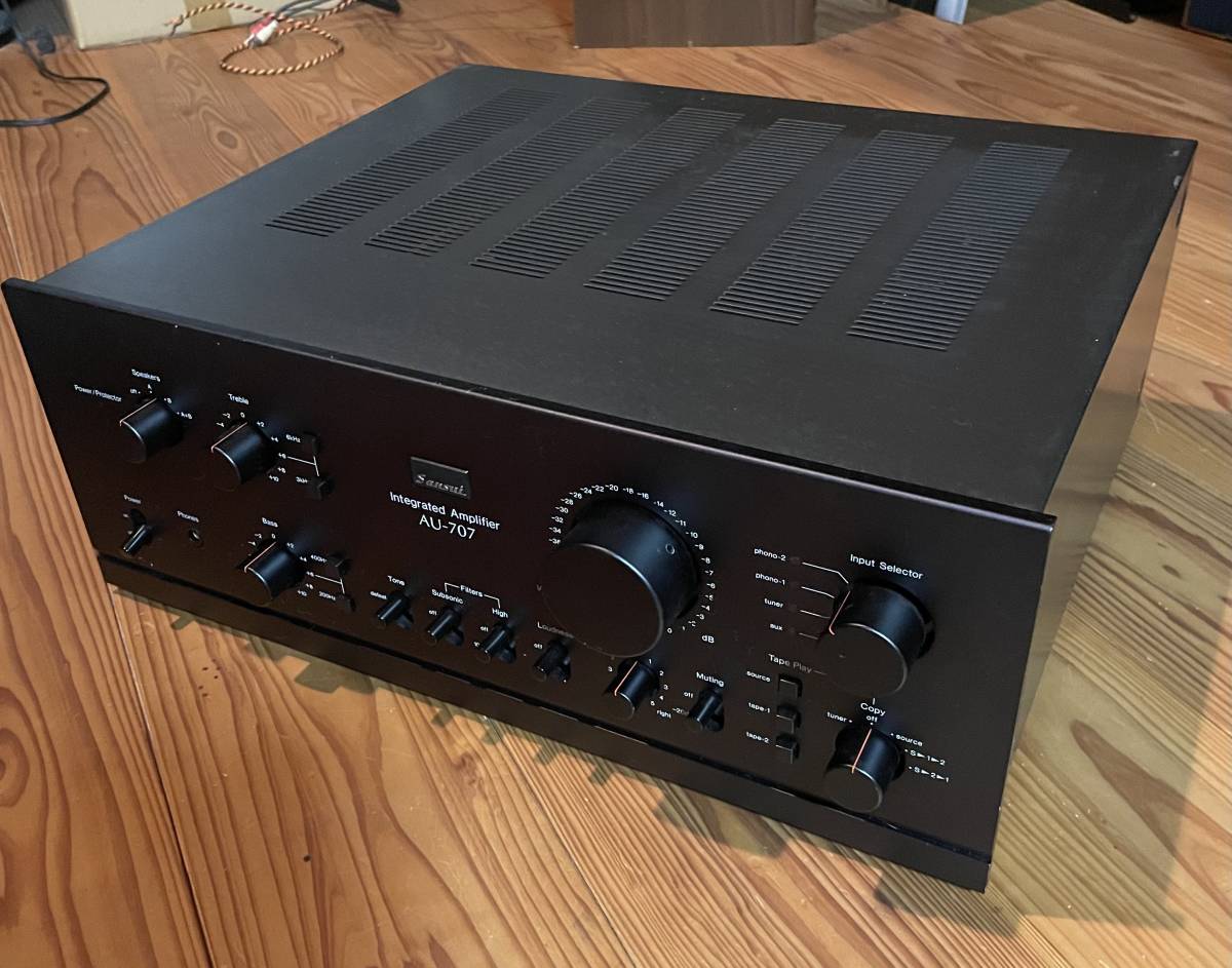アンプ【SANSUI AU-α707】 SANSUI プリメインアンプ AU-α707 | 広島の