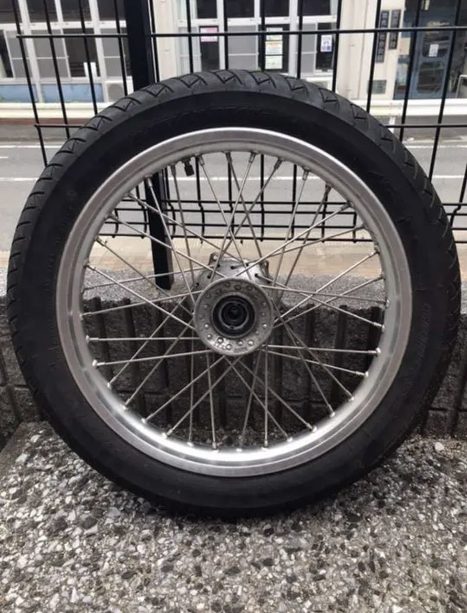 SR400☆純正フロントホイール☆18インチ☆ステンレススポーク☆sr 