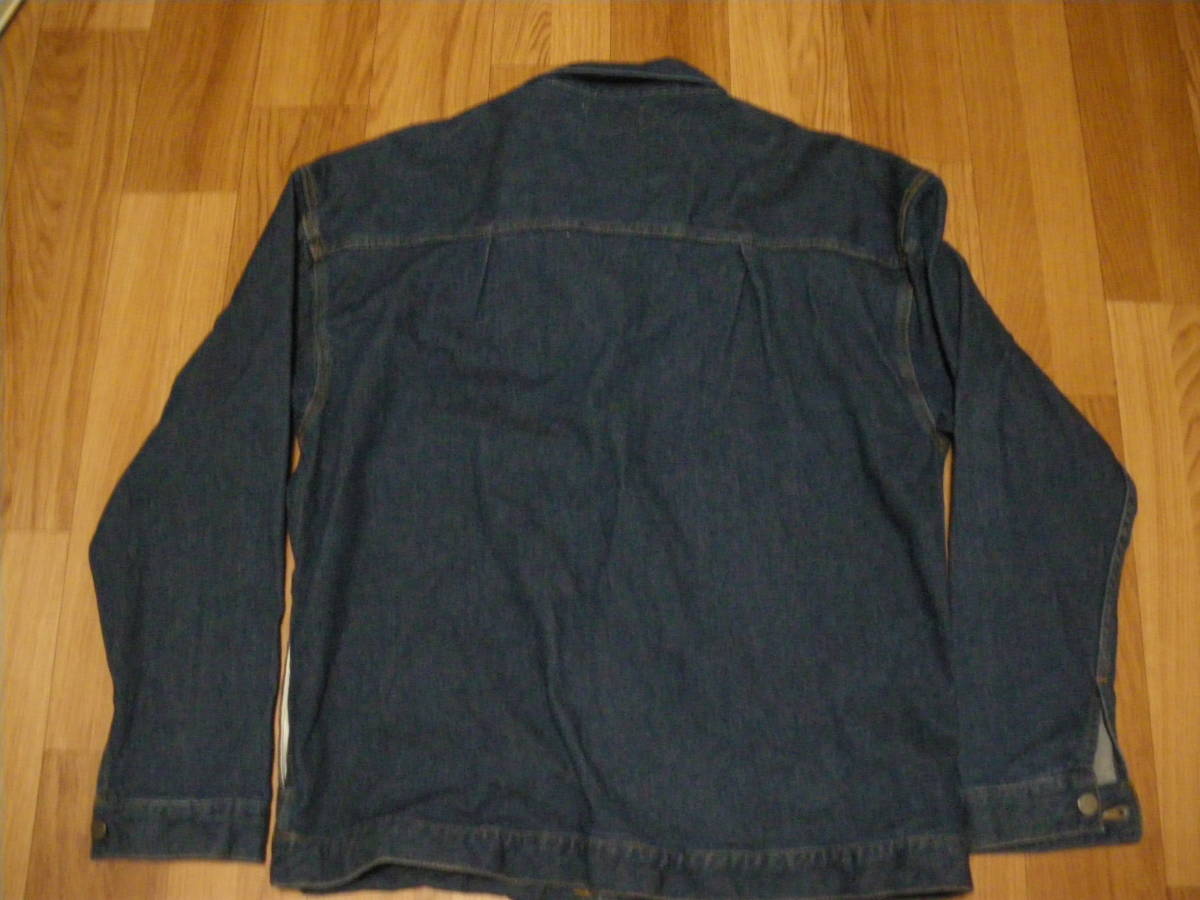 473】TIMELY WARNING タイムリーワーニング デニムジャケット L 古着(L 