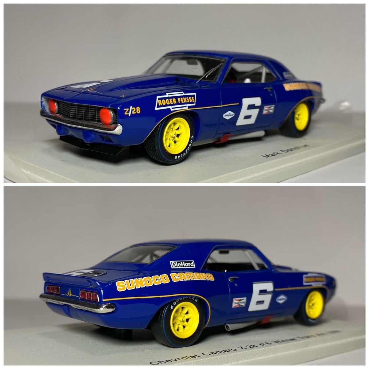 SPARK 1⁄43 CHEVROLET CAMARO Z28 Mark Donohue Winner Trans-Am 1969