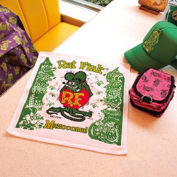 Rat Fink ハンド タオル 140円発送可 グリーン 緑 ラットフィンク 