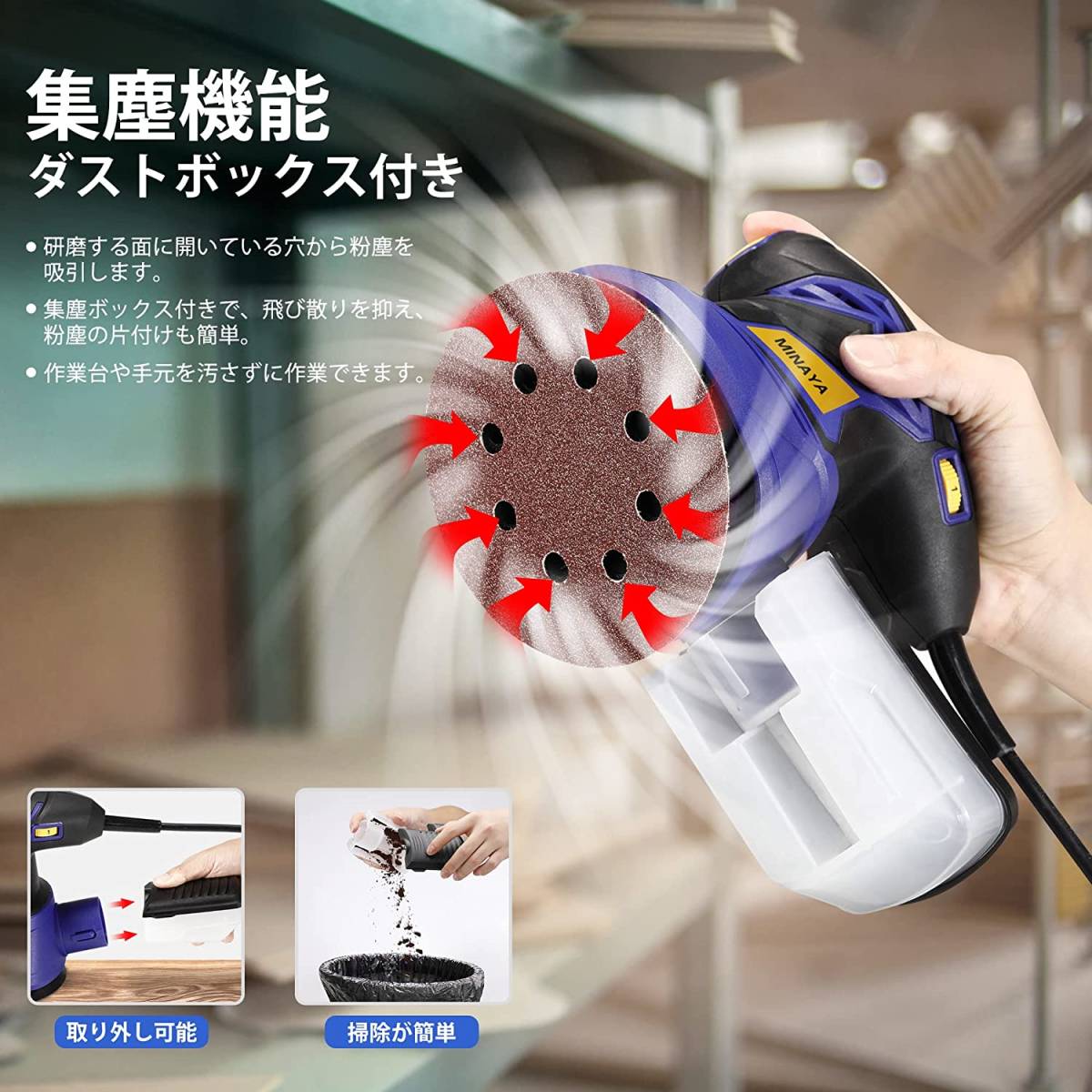 | サンダー ランダムサンダー 300W ポリッシャー 電動サンダー 無段変速 電動 2022年超強研磨力ランダムサンダー AC100V ランダム ダブルアクション 研磨＆ポリッシャー SENTOOL 在庫処分サンダー 価格.com