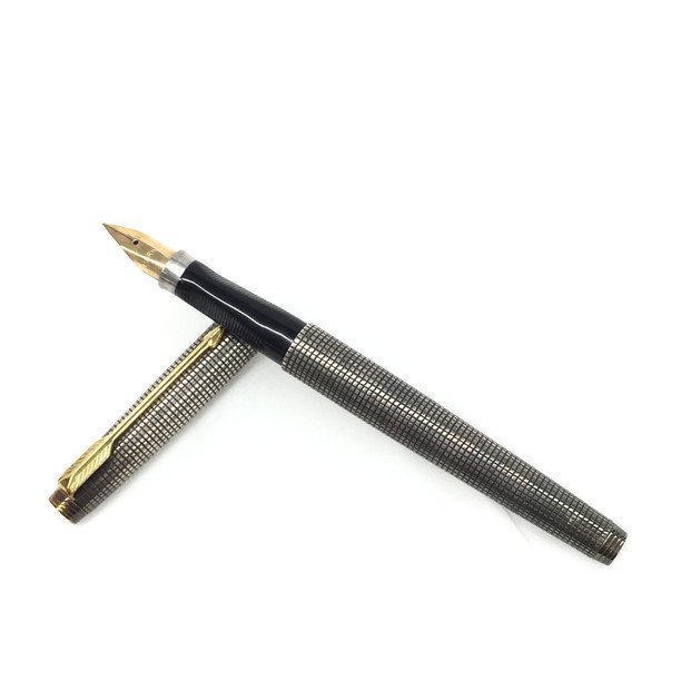PARKER Sterling Silver ボールペン　万年筆14K AHAQ2016】PARKER パーカー 万年筆 スターリングシルバー ペン先14K XF