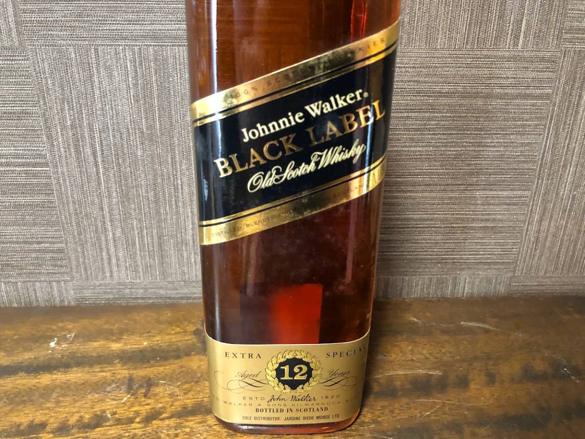 ウイスキー whisky ジョニーウォーカー ブラックラベル 金キャップ 2本
