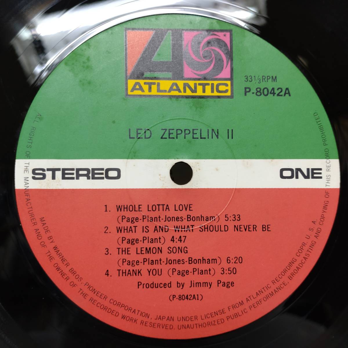 ROCK AGE花帯・ポスター完備LPレコード○Led Zeppelin レッド